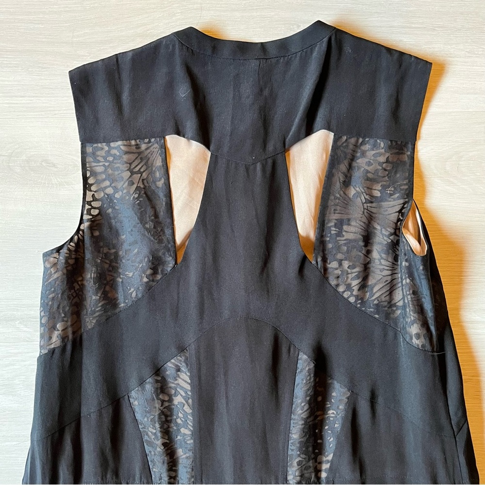BCBGMAXAZRIA Runway The Keir Silk Midi Dress in Black Size XXS NWT Designer - Picture 5 of 7